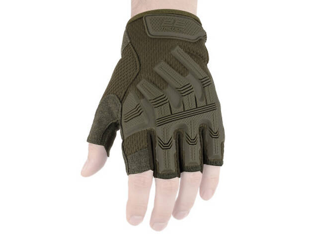 Тактические перчатки 2E безпалі M зелені (2E-TACTGLOSUM-M-OG) - Фото 4