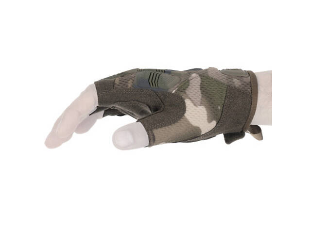 Тактические перчатки 2E безпалі XL камуфляж (2E-TACTGLOSUM-XL-MC) - Фото 7