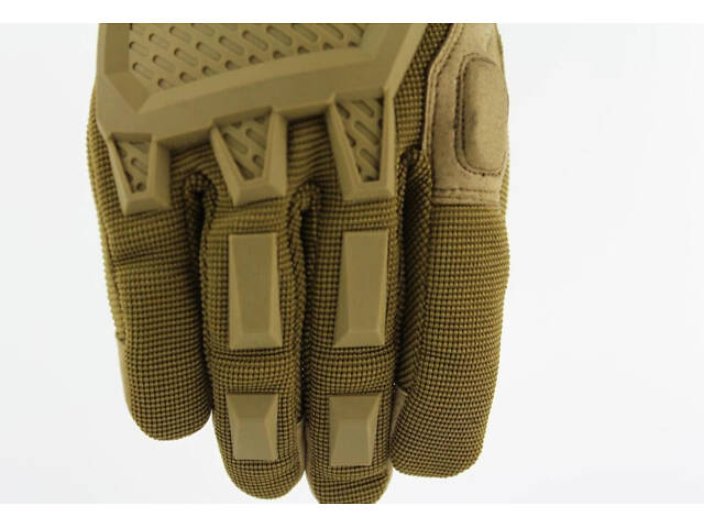 Тактичні рукавички розміру XL — міцні армійські рукавички для спорту, туризму та роботи, пісочні - Фото 7
