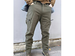 Тактические теплые штаны Softshell Хаки 3XL