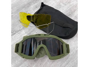 Тактические защитные очки 11-0 + 3 сменные линзы в комплекте