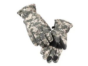 Тактические зимние перчатки ВСУ (размер XL) Снежный камуфляж