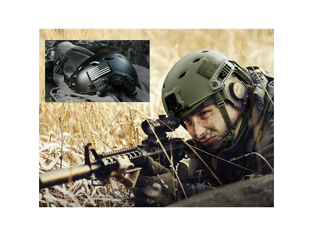 Тактичний шолом LOOGU Fast BJ для страйкболу та пейнтболу з ABS-пластику, з регулюванням розміру, кріпленнями для аксесуарів, - Фото 4