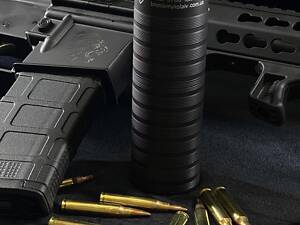 тактический глушитель БМ8 55% АIR 5.45 с фиксатором для AKC-74У AK-74 AKC-74 черный