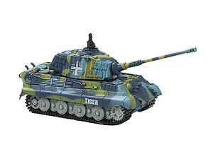 Танк микро р/у 1:72 King Tiger со звуком (синий, 40 МГц)