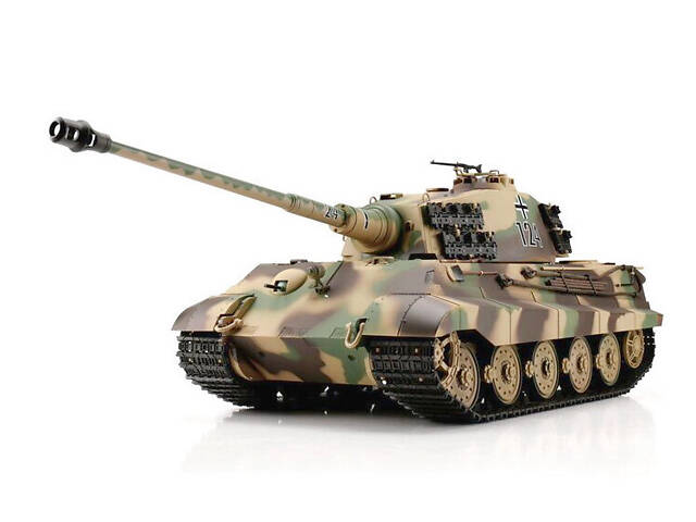 Танк на радіоуправлінні 1:16 Heng Long King Tiger Henschel з пневмопушкою і і/ч боєм - Фото 1