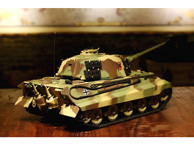 Танк на радіоуправлінні 1:16 Heng Long King Tiger Henschel з пневмопушкою і і/ч боєм - Фото 4
