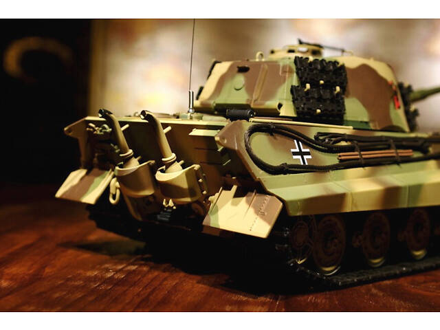 Танк на радіоуправлінні 1:16 Heng Long King Tiger Henschel з пневмопушкою і і/ч боєм - Фото 5