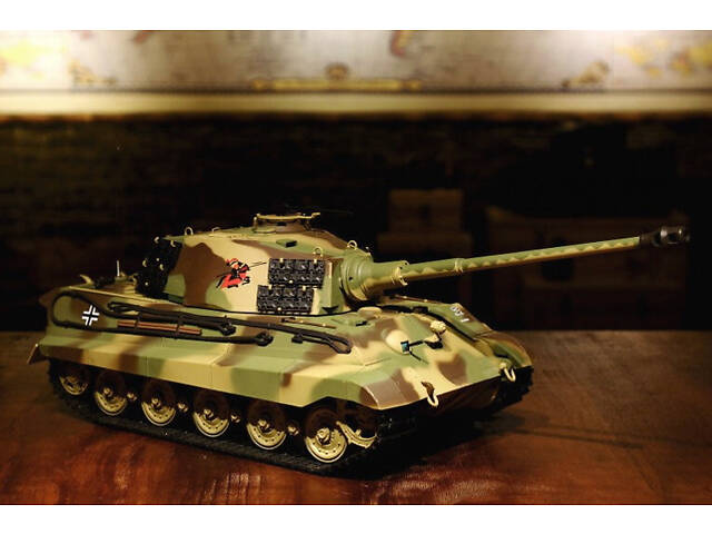 Танк на радіоуправлінні 1:16 Heng Long King Tiger Henschel з пневмопушкою і і/ч боєм - Фото 6