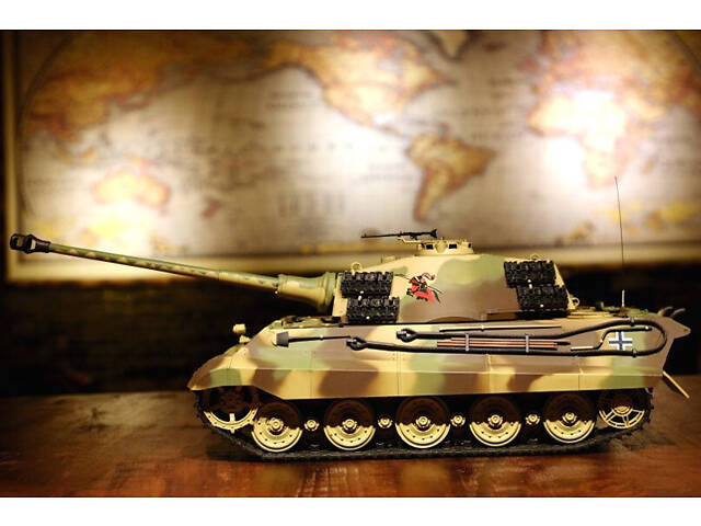 Танк на радіоуправлінні 1:16 Heng Long King Tiger Henschel з пневмопушкою і і/ч боєм - Фото 7