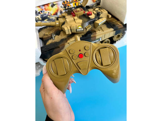 Танк на радіокеруванні 9995(Sand)звук, світло, рухома кабіна - Фото 3