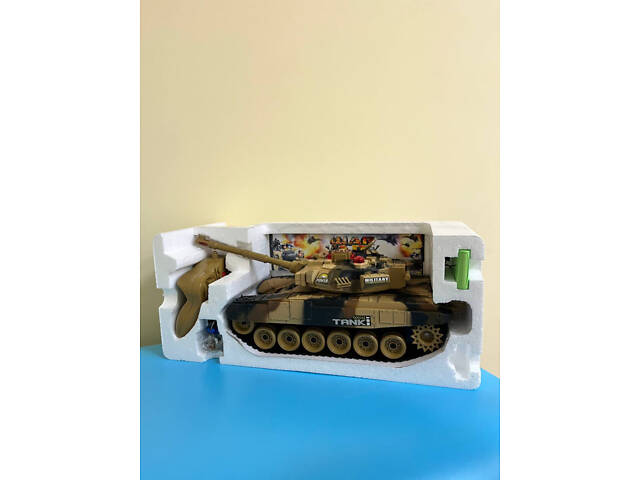 Танк на радіокеруванні 9995(Sand)звук, світло, рухома кабіна - Фото 5