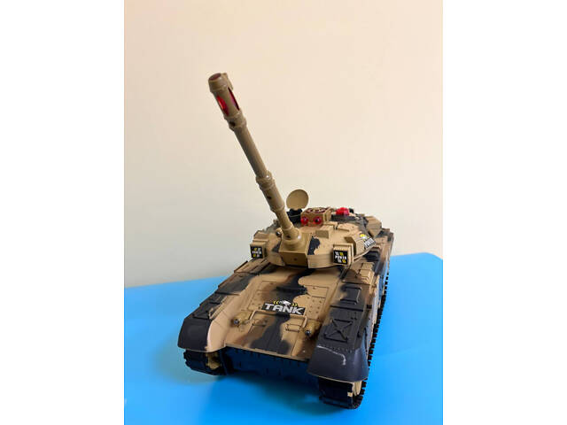 Танк на радіокеруванні 9995(Sand)звук, світло, рухома кабіна - Фото 7