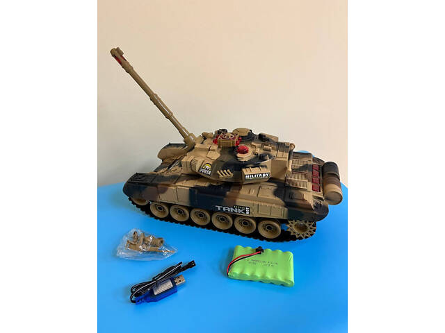 Танк на радиоуправлении 9995(Sand) звук, свет, подвижная кабина - Фото 2