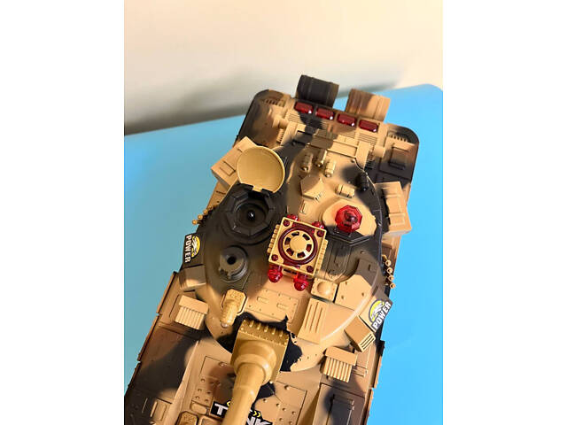 Танк на радиоуправлении 9995(Sand) звук, свет, подвижная кабина - Фото 6