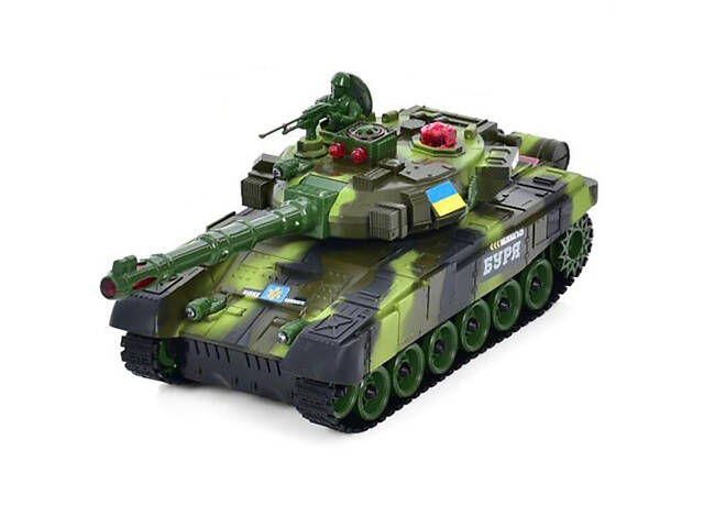 Танк на радиоуправлении М 5523 звук, свет, подвижная кабина Вид 2 - Фото 1