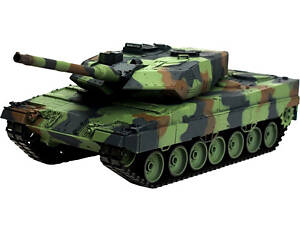 Танк р/у 2.4GHz 1:16 Heng Long Leopard II A6 с пневмопушкой и дымом (HL3889-1)