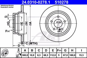 TARCZA HAMULCOWA POWER DISC MERCEDES BENZ CLS-Klasse (C218) Coupe (10-)