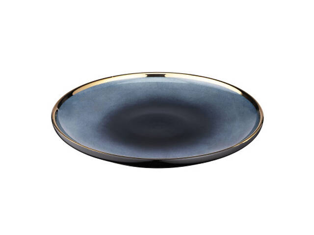 Тарелка Ardesto Andria, 20.1см, кераміка, синьо-сірий (AR2920AB) - Фото 4