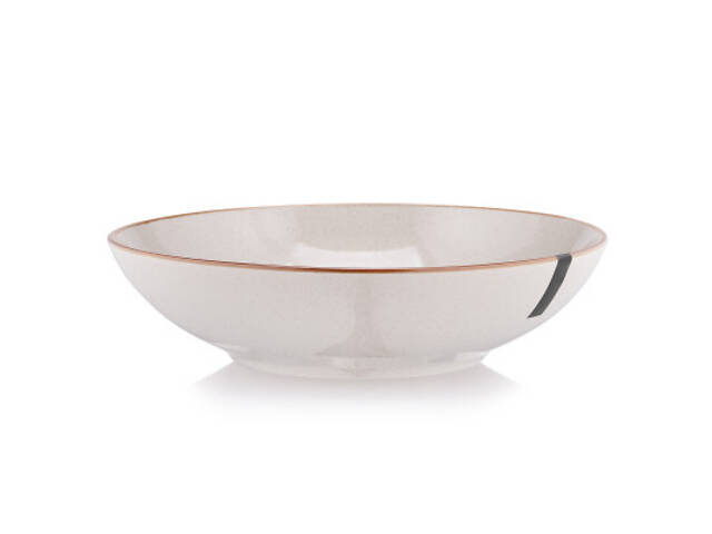 Тарелка Ardesto Apulia, 820мл, 20.8см, кераміка, сірий (AR2921AG) - Фото 1