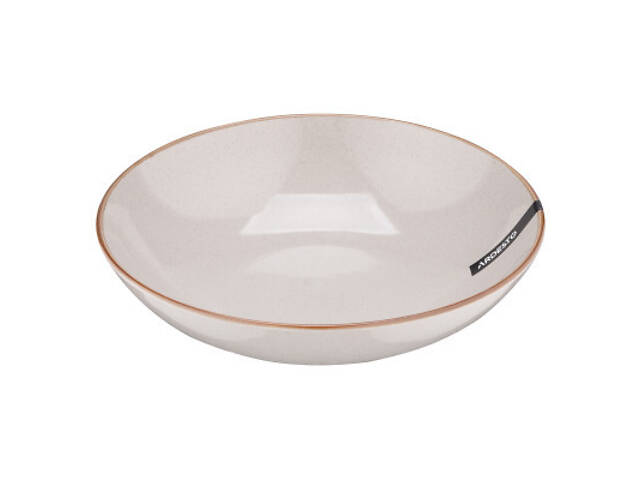 Тарелка Ardesto Apulia, 820мл, 20.8см, кераміка, сірий (AR2921AG) - Фото 4