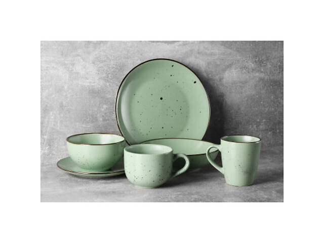 Тарілка Ardesto Bagheria Soup 20 см Pastel Green (AR2920GGC) - Фото 2