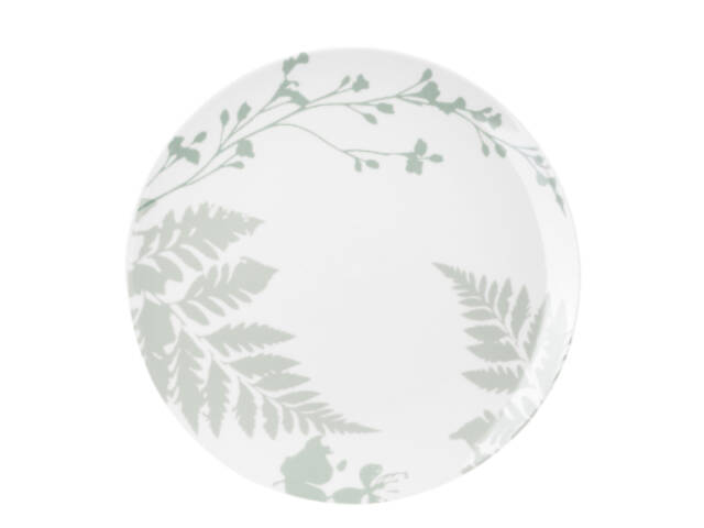 Тарілка Ardesto Capri, 19.2см, порцеляна, біло-зелений (AR0419CWG) - Фото 1