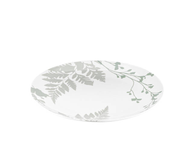 Тарілка Ardesto Capri, 19.2см, порцеляна, біло-зелений (AR0419CWG) - Фото 2