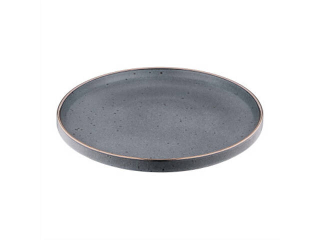 Тарелка Ardesto Fasano, 26см, кераміка, сірий темний (AR0326FDG) - Фото 2