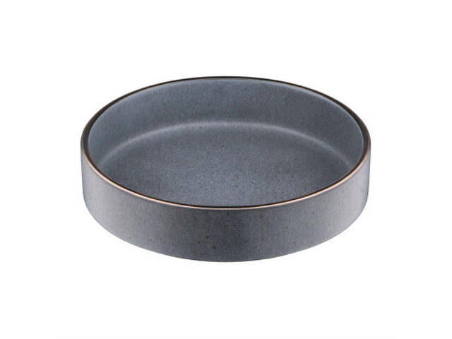 Тарелка Ardesto Fasano, 850мл, 20см, кераміка, сірий темний (AR0320FDG) - Фото 1