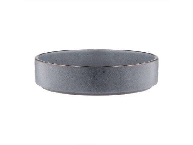 Тарелка Ardesto Fasano, 850мл, 20см, кераміка, сірий темний (AR0320FDG) - Фото 2