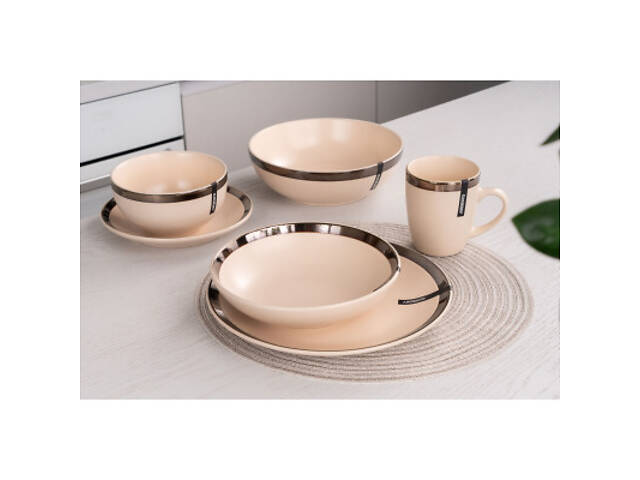 Тарілка Ardesto Liguria Soup 20 см Cream (AR2920LCC) - Фото 2