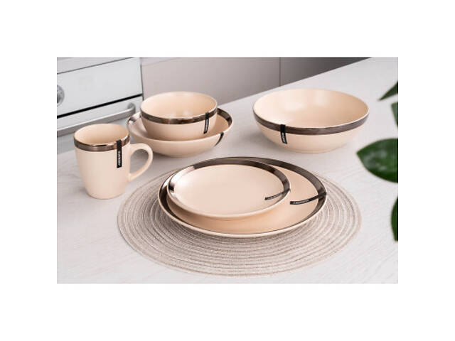 Тарілка Ardesto Liguria Soup 20 см Cream (AR2920LCC) - Фото 3