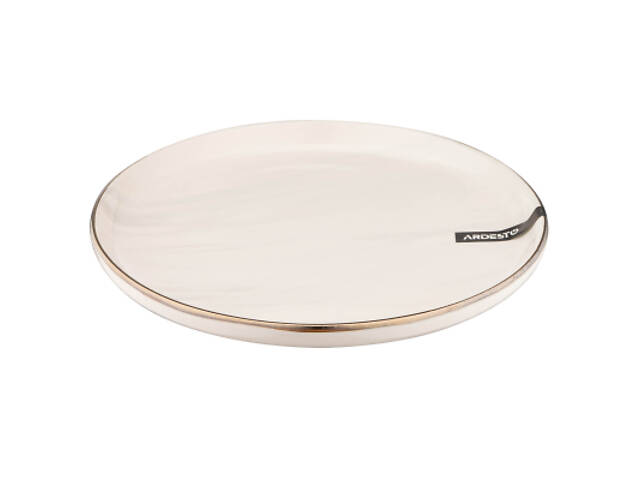 Тарілка Ardesto Marmo Бежева 19 см Десертна (AR2919MRB) - Фото 4
