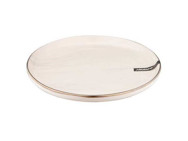 Тарілка Ardesto Marmo Бежева 19 см Десертна (AR2919MRB) - Фото 4