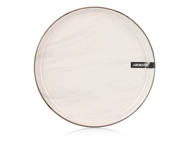 Тарілка Ardesto Marmo Бежева 19 см Десертна (AR2919MRB) - Фото 5