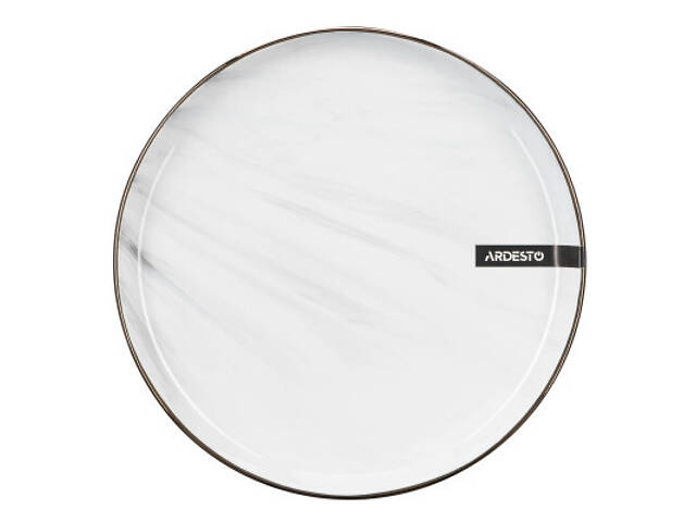 Тарілка Ardesto Marmo Біла 19 см Десертна (AR2919MRW) - Фото 5