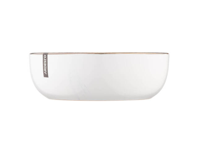 Тарілка Ardesto Marmo Біла 19 см Супова (AR2919MRBW) - Фото 2
