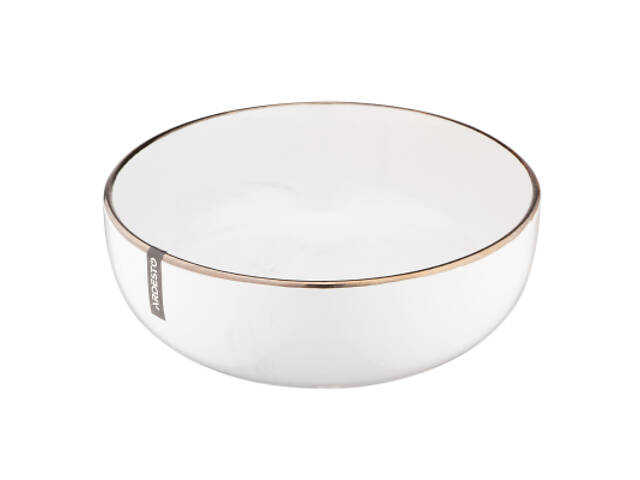 Тарілка Ardesto Marmo Біла 19 см Супова (AR2919MRBW) - Фото 3