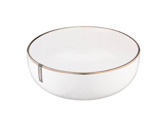 Тарілка Ardesto Marmo Біла 19 см Супова (AR2919MRBW) - Фото 3