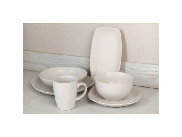 Тарілка Ardesto Molize Dinner Quadrate 27х27 см White (AR2927MW) - Фото 2