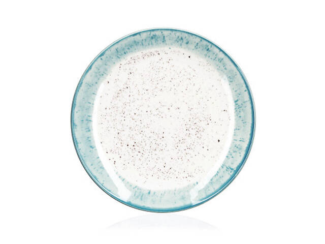 Тарелка Ardesto Siena, 19см, порцеляна, біло-блакитний (AR2919SWB) - Фото 1