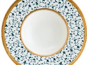 Тарелка Bonna Calif 28 см Белый/Синий CLFBNC28CK