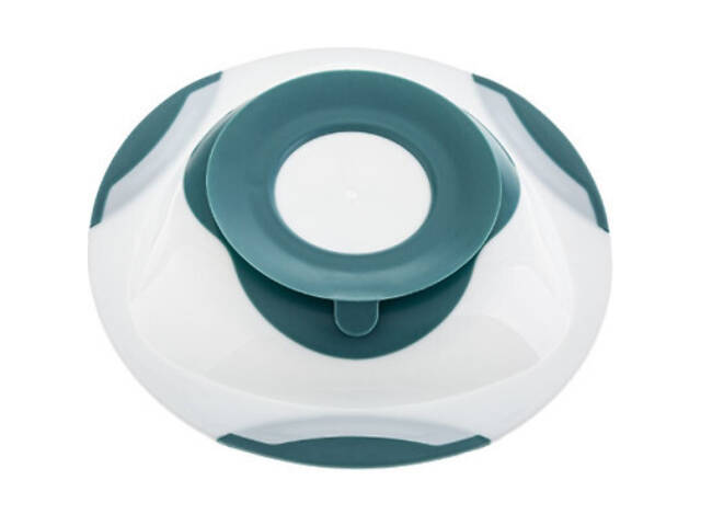 Дитяча тарілка Akuku на присосці, біло-бірюзова (A0524) - Фото 3