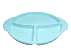 Дитяча тарілка на 3 секції Fissman FS-9591 25 см блакитна