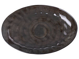 Тарелка фарфоровая плоская овальная 35 х 23.5 см сервировочное блюдо для нарезки Lugi HP23392