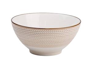 Тарілка глибока кругла порцелянова 20.5 см біла HP23385