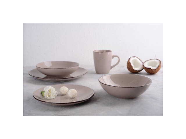 Тарілка Limited Edition Terra 20 см Супова Мокка (YF6001-5) - Фото 3