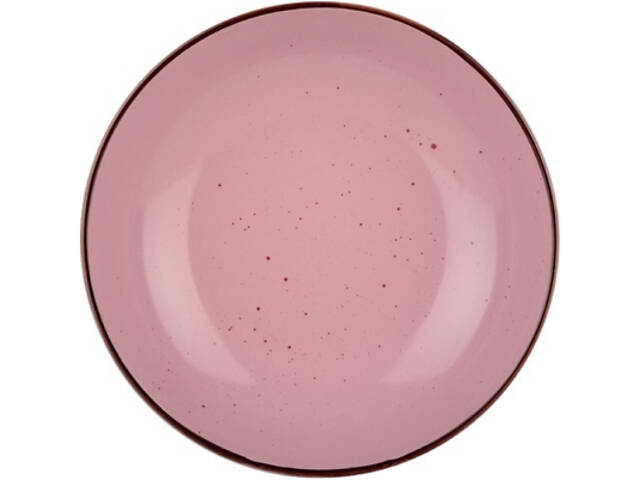 Тарілка Limited Edition Terra 20 см Супова Рожева (YF6007-5) - Фото 1