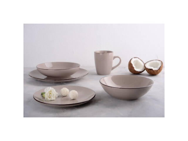 Тарілка Limited Edition Terra 20 см Супова Мокка (YF6001-5) - Фото 3